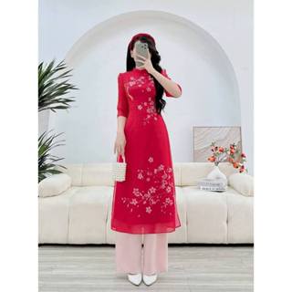 Set áo dài 4 tà cao cấp AD338