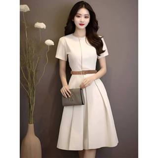 Váy dáng xòe tặng kèm đai V358