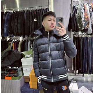 Áo Khoác Phao Nam QC Siêu Cấp Chất Liệu Bông Thổi Mềm 4 Lớp Thời Trang Nam Full Size S  M L XL