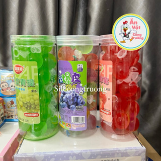 Hộp 30 thạch bóng nổ trái cây kèm tăm, thạch nổ trái cây sỉ đồ ăn vặt