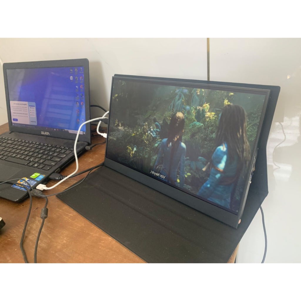 Màn hình di động 14 inch, FullHD 2K 100%SRG 60-144hz, kết nối HDMI TYPE C, view 178°, mở rộng | BigBuy360 - bigbuy360.vn