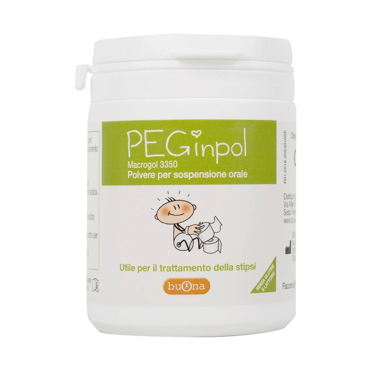 Buona Peginpol Macrogol 3350 - Hỗ Trợ Táo Bón Cấp Và Mãn Tính Cho Trẻ Em - Lọ 100g