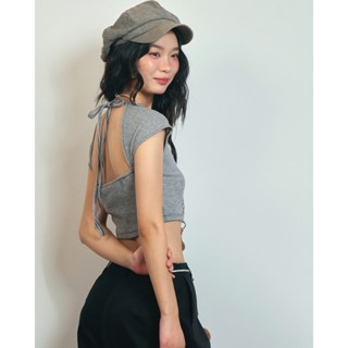 Ariel Croptop - Remmus | Áo croptop nữ kẻ sọc hở lưng thời trang women