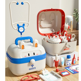 Đồ Chơi Bác Sĩ Hình Thỏ Đủ Chi Tiết Cho Bé, Bộ Nhập Vai Bác Sĩ Có Hộp Đựng Dành Cho Bé Thỏa Sức Sáng Tạo