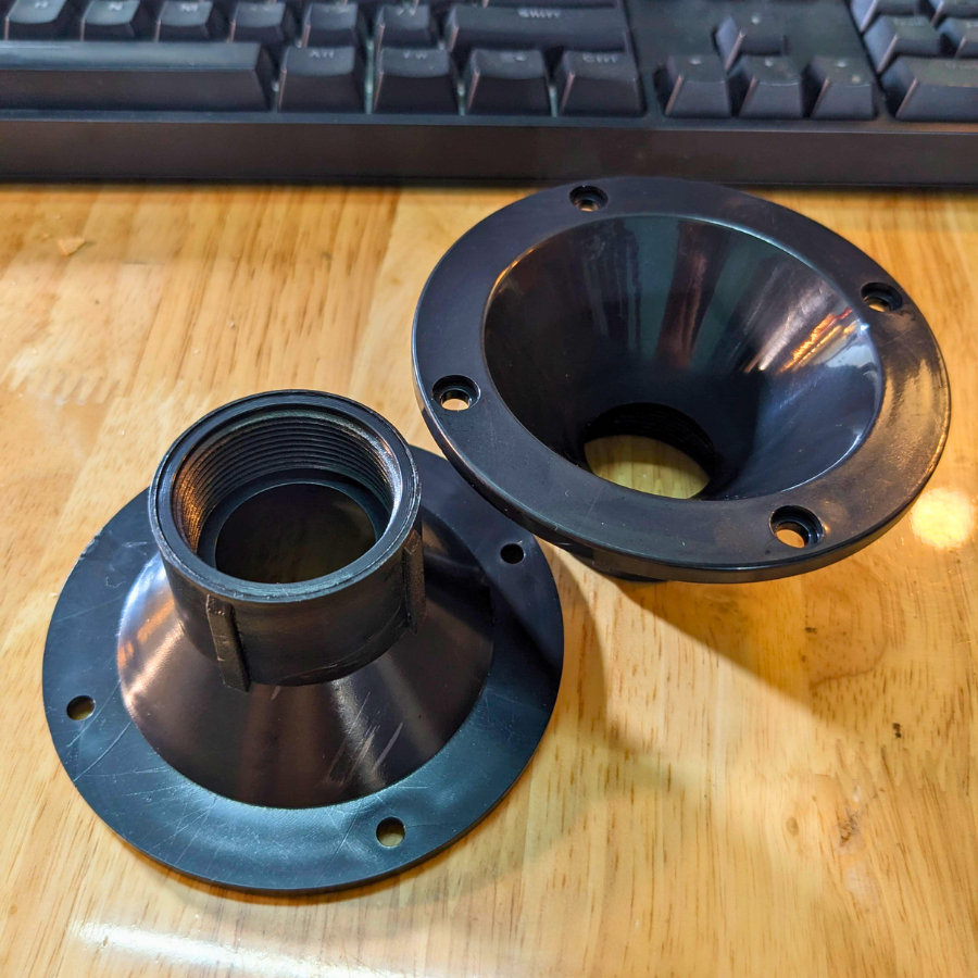 Họng treble 250 tròn 10 cm ren 34 mm thông dụng giá 1 cái