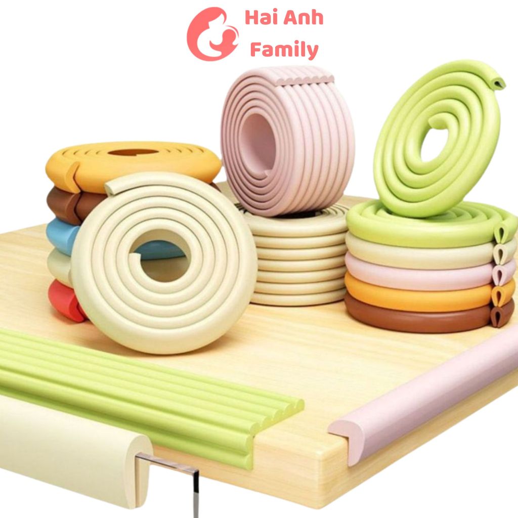Xốp bọc cạnh góc, cạnh bàn dài 2M giữ an toàn cho bé (kèm keo dán)