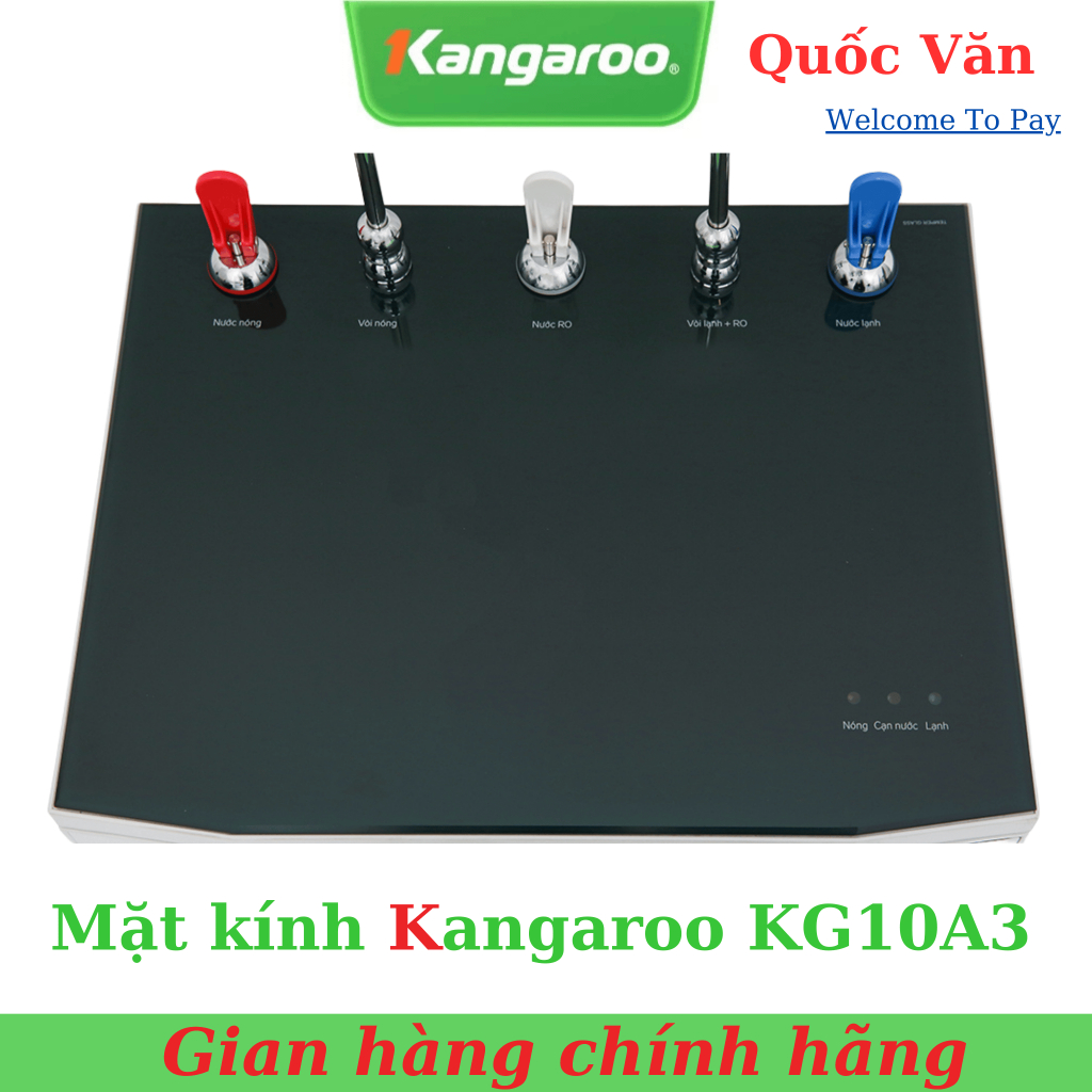 Mặt kính máy lọc nước Kangaroo KG10A3 - [Bao gồm kính và khung nhựa] - 10A3