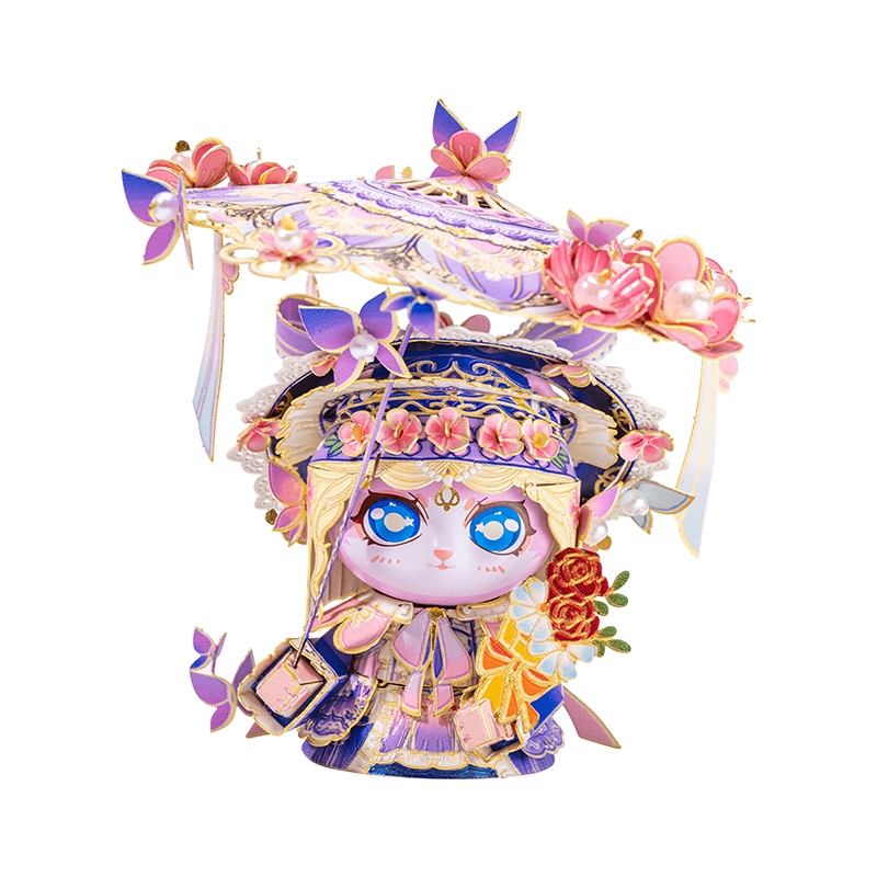 Đồ Chơi Lắp Ráp Mô Hình 3D Bằng Kim Loại MU Mèo Quý Cô (115 mảnh, Kitty Lady) YM-N146-O