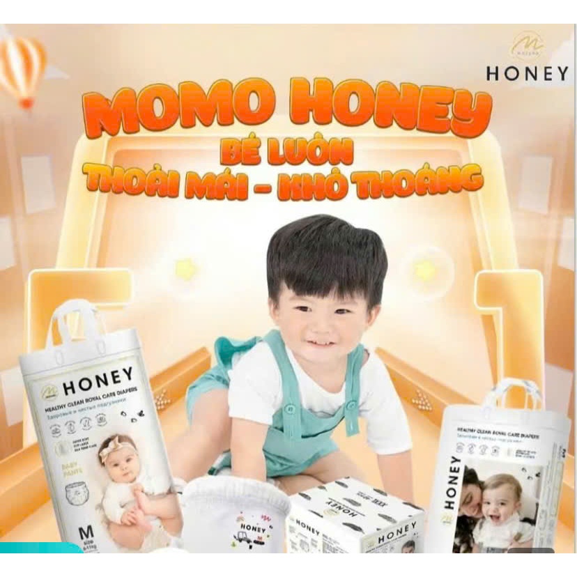 Bỉm dán quần HONEY PREMIUM -size DÁN NB/S/M QUẦN M/L/XL/XXL/3XL/4XL38 BỈM HONEY