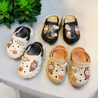 Dép sục cho bé trai bé gái hình labubu siêu dễ thương nhẹ có lỗ thoáng chân bé- đế cao siêu nhẹ