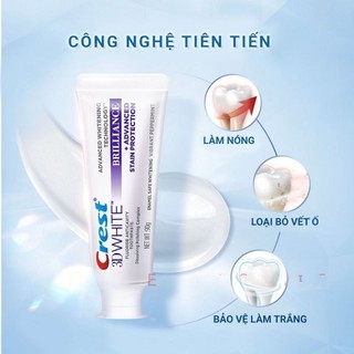 Kem đánh răng Crest brilliance trắng răng