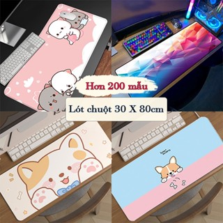 Lót Chuột Cỡ Lớn 80x30cm Miếng Pad Chuột Cao Su Cỡ Lớn Có Bo Viền