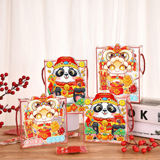 Hộp mica đựng bánh tết 14x14x7cm