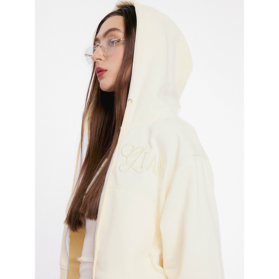 Áo khoác hoodie nam nữ Blanc Don Gian CVC 350gsm