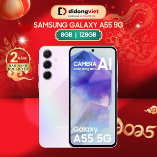 Điện thoại Samsung Galaxy A55 5G Ram 8GB | 128GB, Màn hình 6.6" 120Hz | Chip Exynos 1480 - Bảo hành độc quyền 2 năm