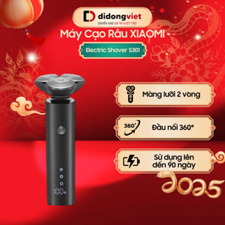 Máy Cạo Râu Xiaomi Electric Shaver S301 | Đầu nối linh hoạt 360° - Hỗ trợ cạo khô và ướt | Bảo hành 12 tháng