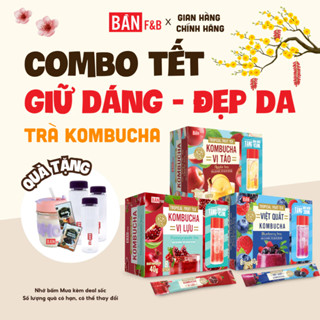 [SIÊU RẺ] Trà Kombucha Vị Trái Cây Không Đường Giàu Lợi Khuẩn, Detox, Hỗ Trợ Giảm Cân