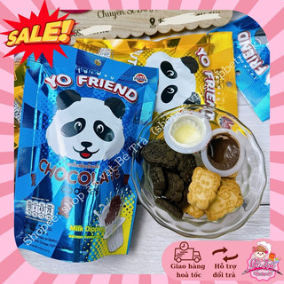 Bánh Gấu Thái Socola chấm kem sữa