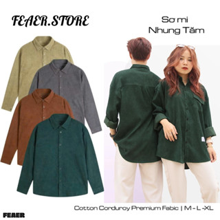 Áo Sơ Mi Nam Nữ Unisex Kẻ Sọc Tay Dài FEAER Premium Chất Liệu Oxford Form Rộng 3 Màu Xám, Hồng, Xanh FE081