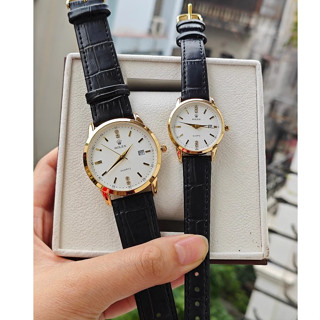 Đồng Hồ Cặp Đôi Rolex Dây Da Chống Xước, Chống Nước vô cùng đẹp đẽ sang trọng cho các cặp tình nhân