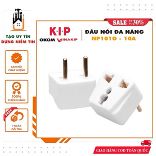 Phích chuyển đổi 3 chân sang 2 chân Vinakip 220v-10A