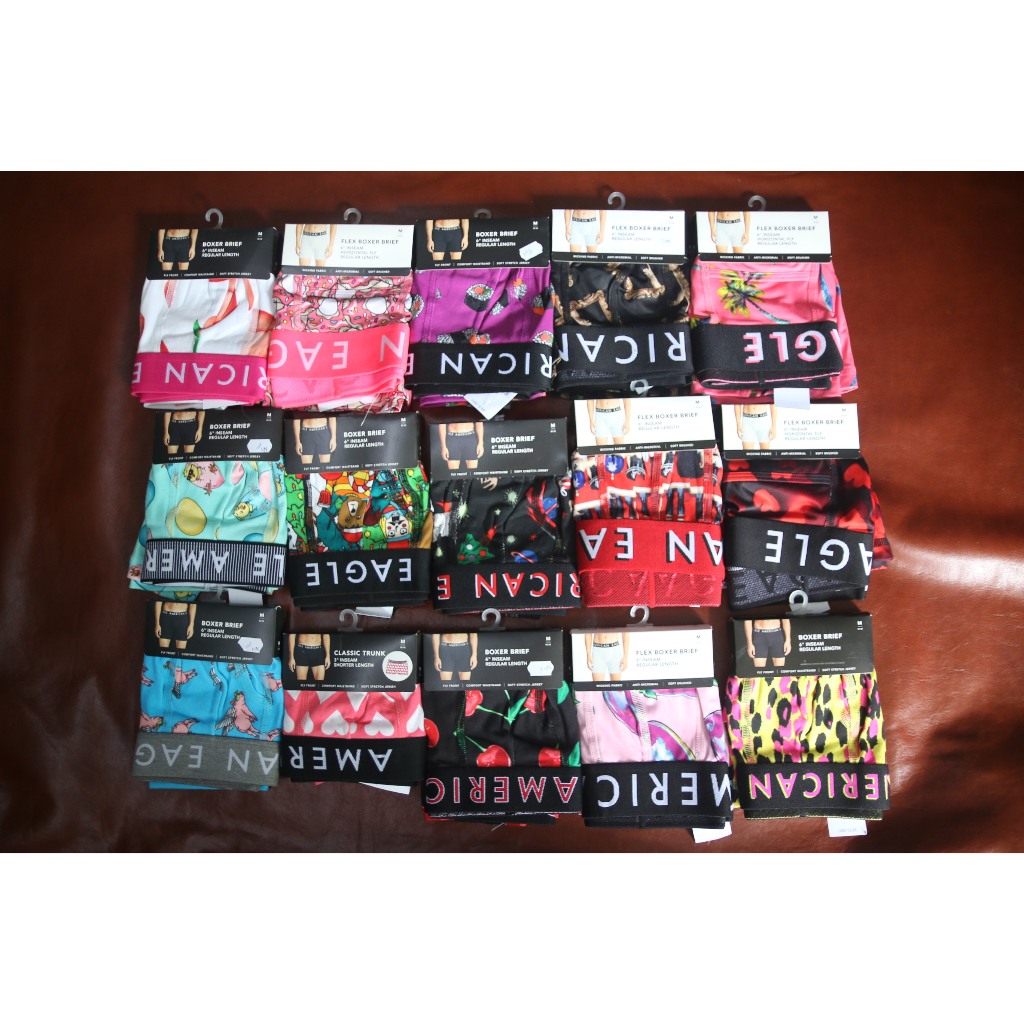 Quần Boxer American Eagle vải thun cotton thoáng mát size M từ 60 kg đến 75 kg