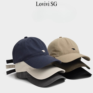 LOVIVISAIGON/Mũ kết bóng chày nam nữ thể thao thêu gấu bắc cực, nón lưỡi trai chống năng form vải mềm