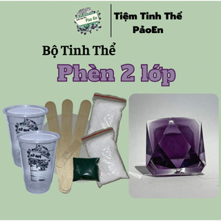   PHÈN 2 LỚP  Bộ dụng cụ nuôi tinh thể   có giấy hướng dẫn   
