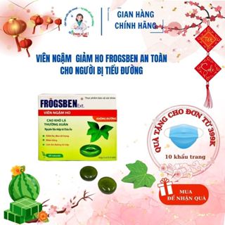 Viên ngậm FROGSBEN - Hỗ trợ giảm ho, giảm đau rát họng