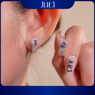 Khuyên Tai JULI Bạc Ý Đính Kim Cương Nhân Tạo 5LI Sáng Lấp Lánh | Bảo Hành 1 Đổi 1 Trong Vòng 12 Tháng | KT2638 JULI