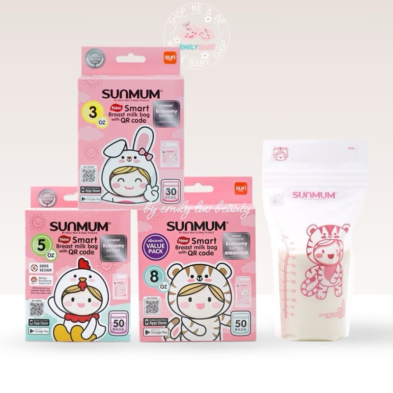 Túi trữ sữa SUNMUM Economy 100ml/150ml/250ml Thái Lan