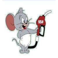 20k Nhãn dán Xoitop trang trí nắp bình xăng xe họa tiết thú vị sáng