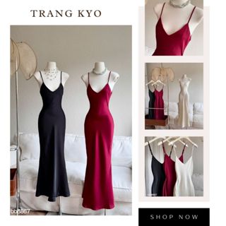 Đầm Váy Lụa 2 Dây Dáng Dài Trang Kyo Váy Lụa Maxi Chuẩn Form Tôn Dáng Sang Chảnh VBB8867