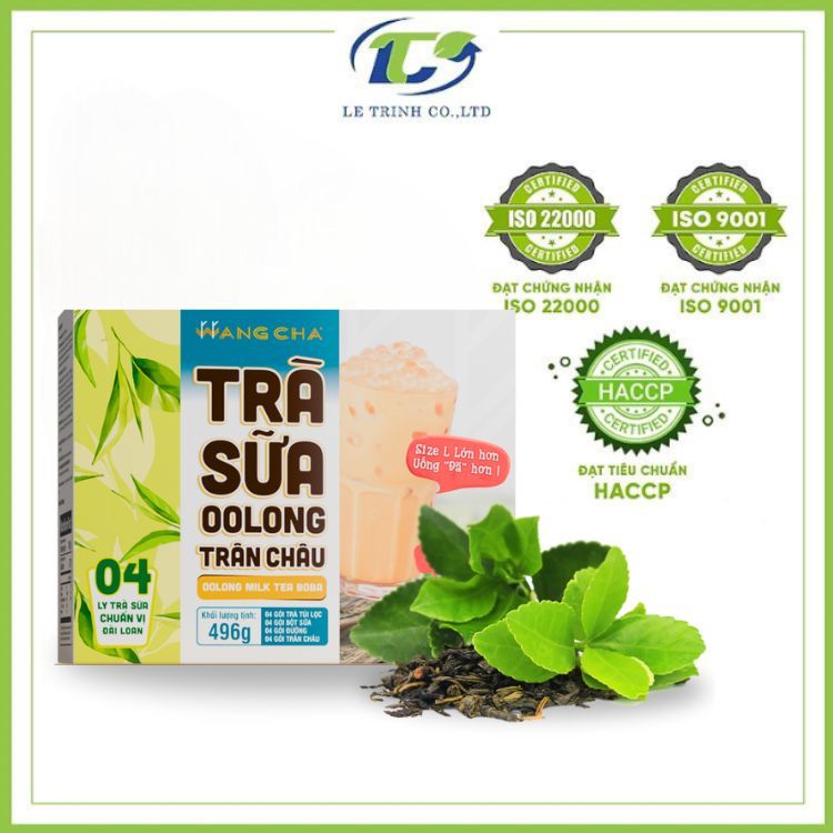 Hộp Trà Sữa Ôlong Wangcha Tiện Lợi - Trà Sữa Ôlong Thơm Ngon Có Trân Châu Ngọc Trai Đi Kèm