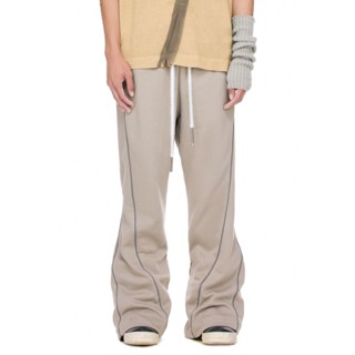 Quần thun dài ống loe lung chun co giãn - BEUTER Grey Flare Sweatpants