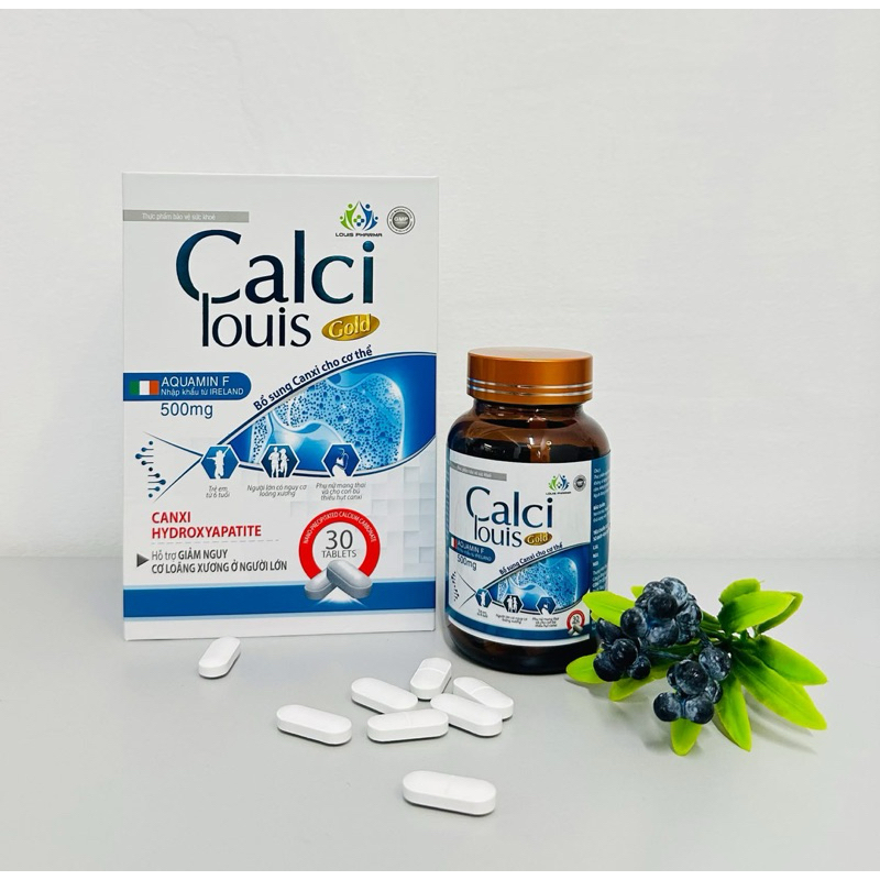 TPBVSK Calci Louis Gold - Bổ sung calci hữu cơ giúp hỗ trợ xương, răng chắc khoẻ