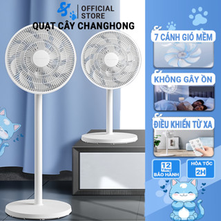 Quạt cây đứng quạt 7 cánh ChangHong sử dụng motor đạn bạc không gây tiếng ồn hiệu năng làm mát cao