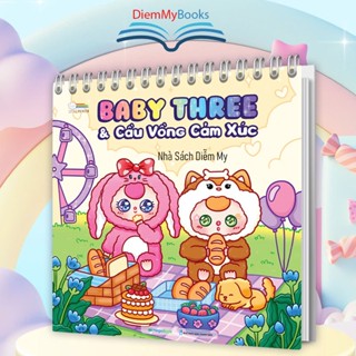 Sách tô màu Baby Three & Cầu vồng cảm xúc. Sách Tô Màu Thư Giãn 30 chủ đề 62 trang