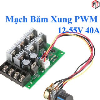 Mạch điều khiển tốc độ động cơ DC PWM 12V - 55V 40A (Mạch Băm Xung PWM)