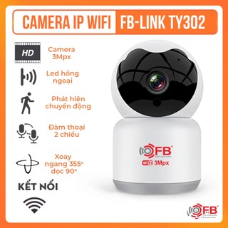 Camera wifi xoay 360 fb-link tuya302 3mp 2k - hàng chính hãng