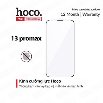 Kính cường lực cho ip 13 Pro Max full màn hình 9H Hoco G7 chống bám vân tay, bảo vệ mắt