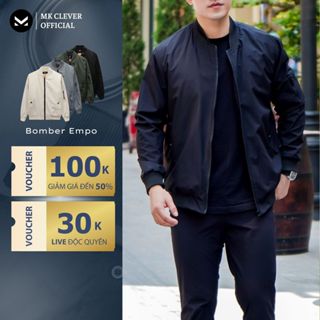 Áo khoác Bomber Nam thu đông MK CLEVER Chất liệu vải gió, trượt nước, chống UV 99% lên phom đẹp