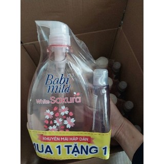 TẮM GỘI BÉ BABI MILD ( Chai 800ml + 125ml)
