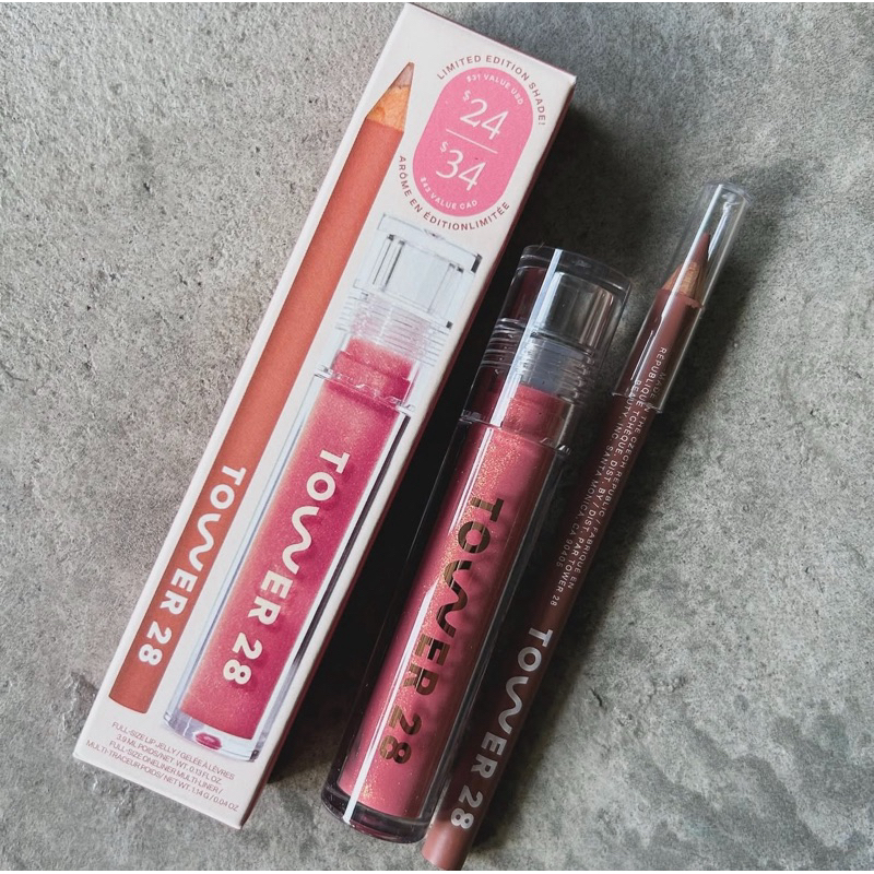 [Limited edition] Tower 28 Line + Shine Lip Liner and Lip Gloss Set