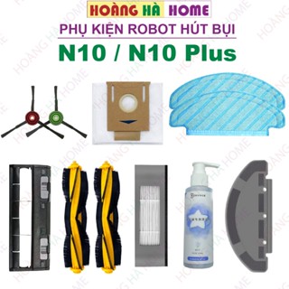 Phụ kiện robot hút bụi ecovacs deebot N10, giẻ lau khăn lau lọc bụi chổi quét nước lau sàn chổi giữa nắp đậy chổi
