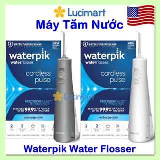  Máy tăm nước cầm tay Waterpik Cordless Pulse Water Flosser WF-13 WF-20 WF-30  Hàng Mỹ  