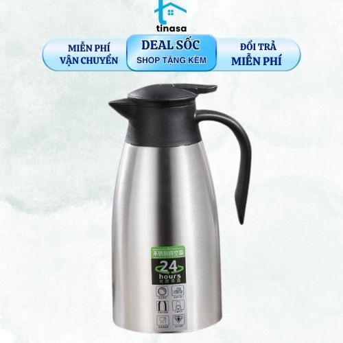 Bình Nước Giữ Nhiệt 2 Lít Inox 304 Europan, Bình Ủ Trà, Ấm Ủ, Phích Giữ Nhiệt, Ấm Giữ Nhiệt Cỡ Lớn