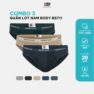 Combo 3 quần lót tam giác nam BODY SILVER BS711 co giãn tốt, mềm mại