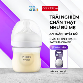 Bình Sữa Phillips Avent Natural Cổ Rộng Núm Xoắn Chống Sặc Mô Phỏng Tự Nhiên Cho Trẻ Sơ Sinh 125ml
