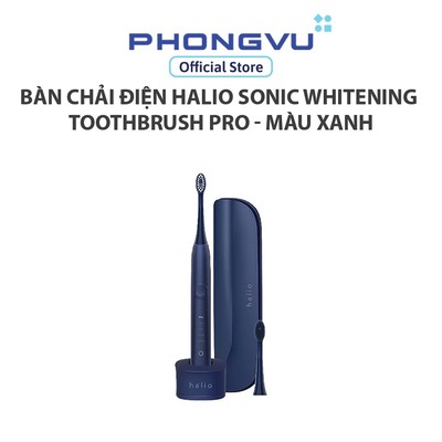 Bàn chải điện Halio Sonic Whitening Toothbrush PRO - Màu xanh - Bảo hành 24 tháng